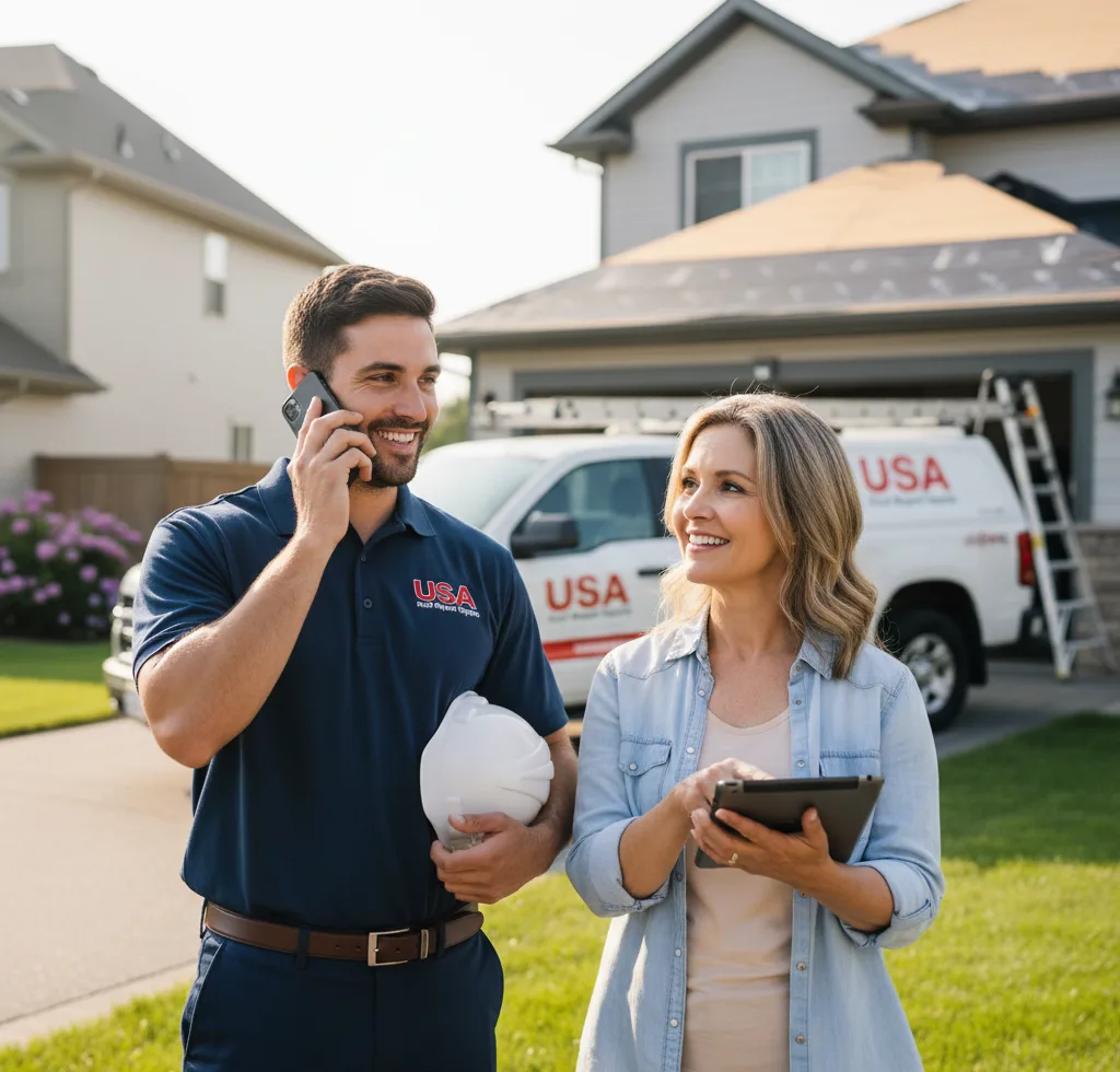 USA Roof Repair Experts customer support in De Kalb